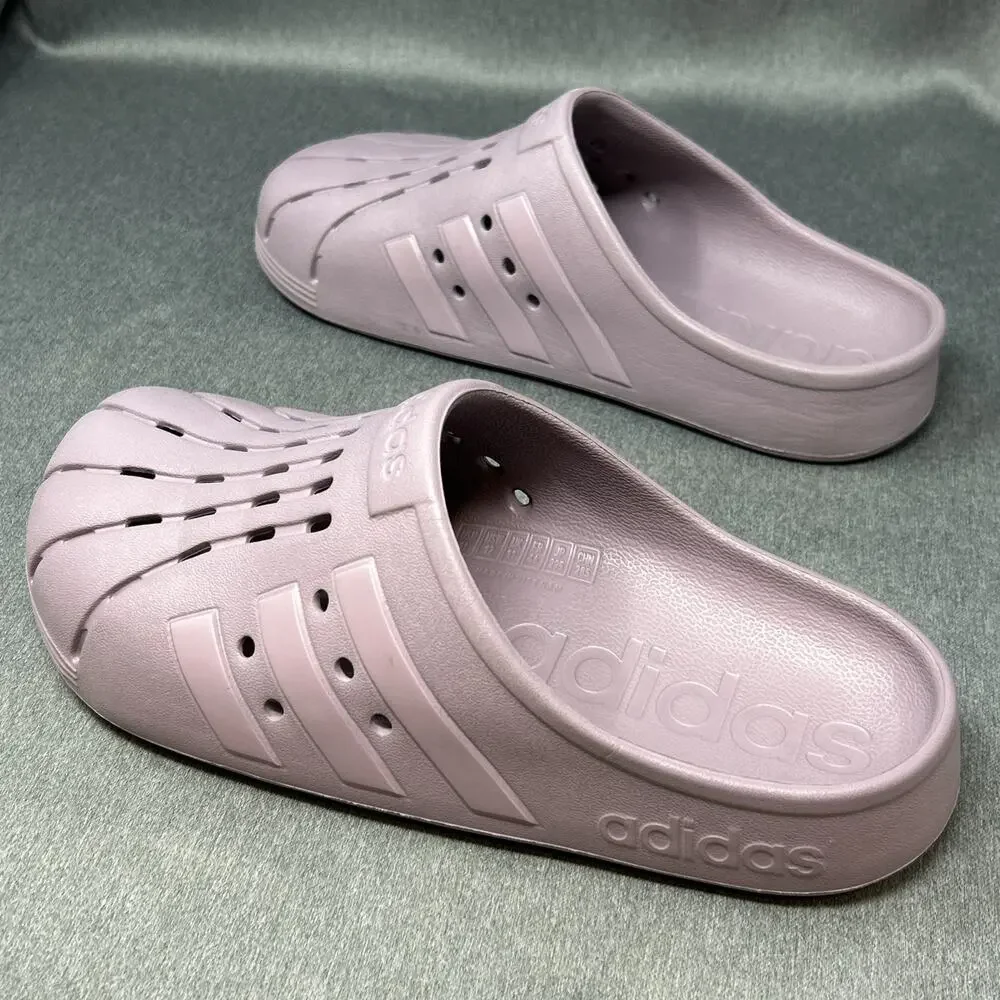Adidas Adilette Clogs Men's Size 11 Purple Mauve Slip On Water Shoes Sandals
